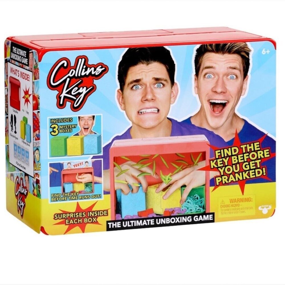 Collins Key The Ultimate Unboxing GamePrank Guessing Game 3 Mystery Box 6+ New